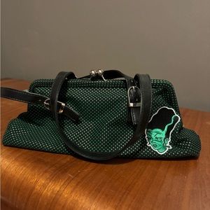 Sourpuss Bride of Frankenstein Purse Green